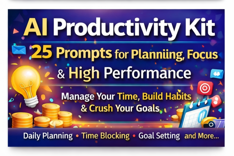 25 Productivity Prompts to Organize Your Life & Achieve Your Goals